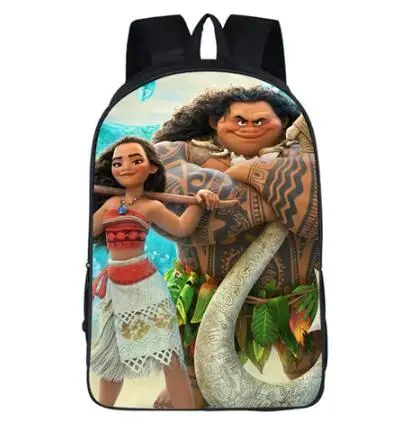 2018 новые женские сумки moive Moana Печатный Рюкзак Студенческая школьная сумка для