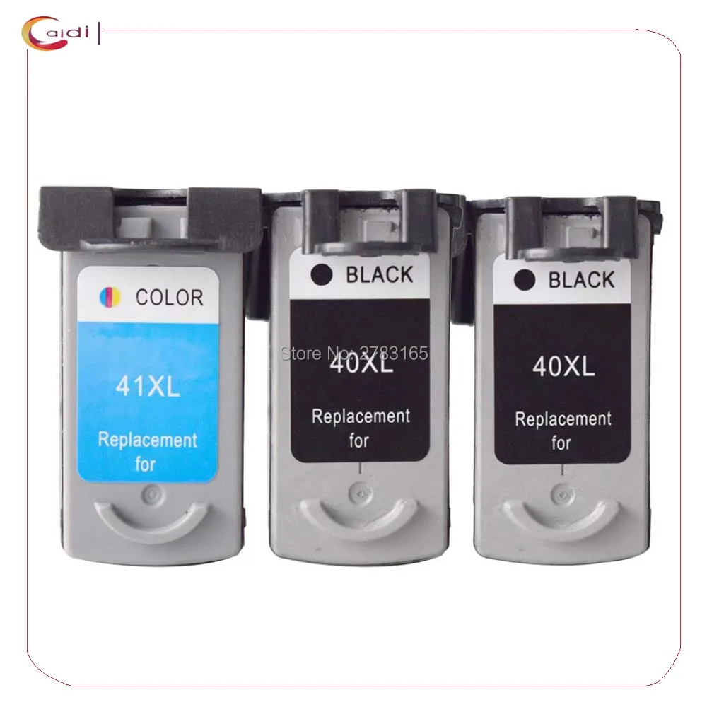 3 шт. Восстановленный PG 40 CL 41 картридж для Canon PG40 CL41 PIXMA MP160 MP140 MP450 MX300 MX310 IP1600 IP1900|ink