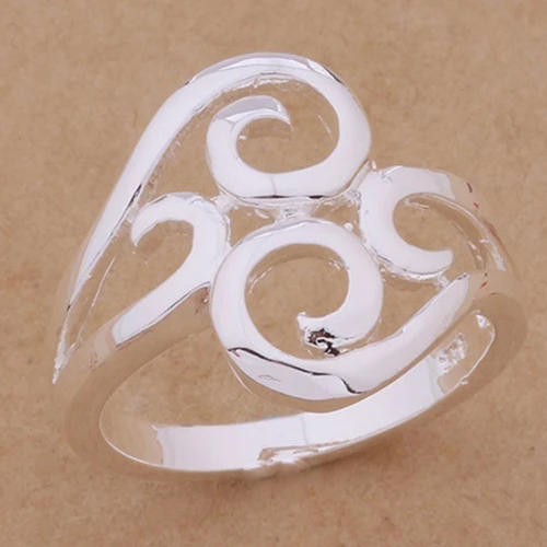 New Arrival Women's Charming Silver Plated Ring Fashion Alloy Hollow Pattern Finger Jewelry | Украшения и аксессуары