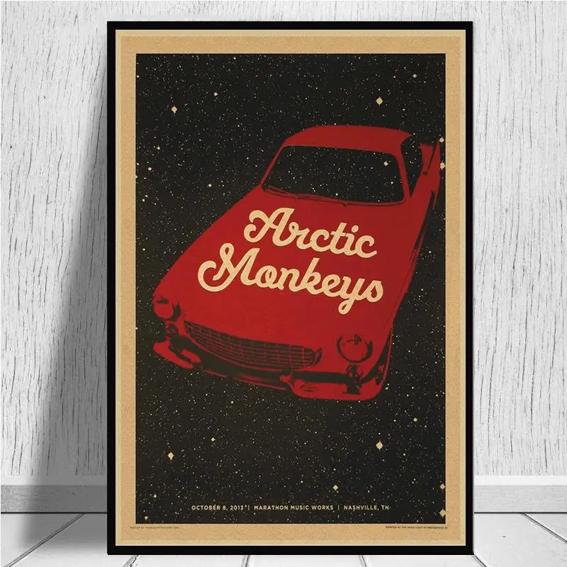 Рок Группа Arctic Monkeys крафт бумага постер настенный для дома Декор дома|Наклейки на