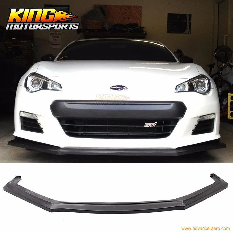 Ограниченное время специальная цена подходит 13-16 купе 2Dr Subura BRZ IK Стиль переднего бампера для губ Неокрашенный Черный из искусственной кожи