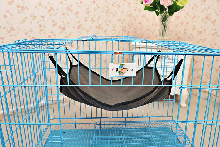 Милый флисовый тканевый дышащий двусторонний гамак для кошек Холщовый спальный