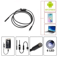 pripaso 1 5m 3 5m 5 5m cable 7mm 6 led android endoscope usb waterproof borescope inspection camera 6 adjustable white leds