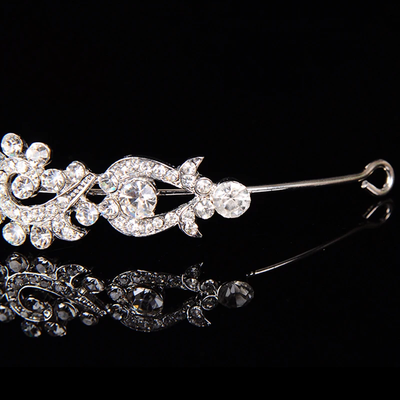 Белый Хрустальная корона свадебные Женские аксессуары для волос невесты завод