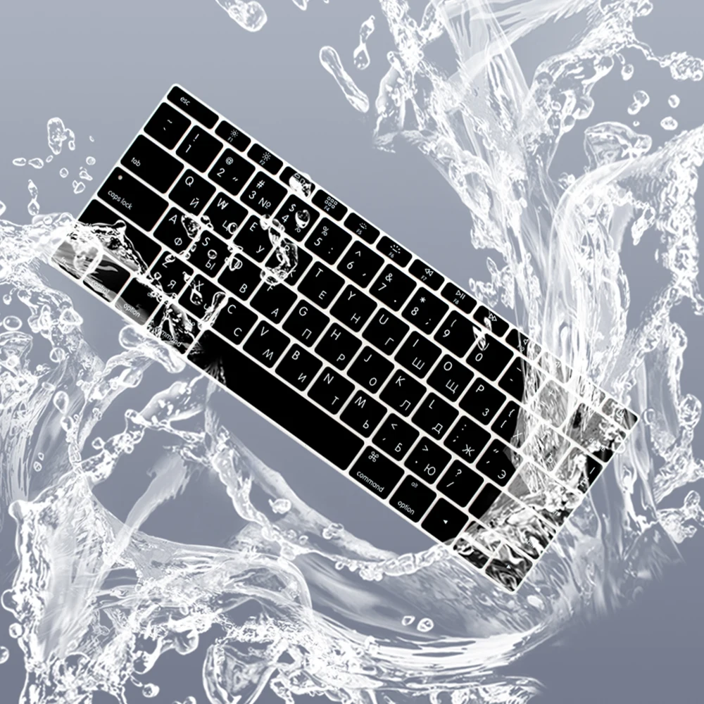 Чехол для клавиатуры русская Европа США чехол MacBook Pro без сенсорной панели 13