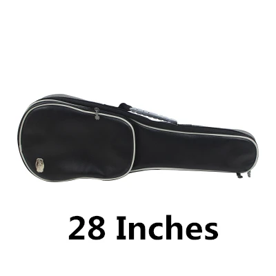 Black 28 Inches Миниатюрная гитара укулеле сумка чехол 21/23/26/28 дюймов прочный каркасный рюкзак сумка для переноски концерт Аксессуары для гитары искусственной кожи Водонепроницаемый гитары Запчасти - Цвет: Black 28 Inches