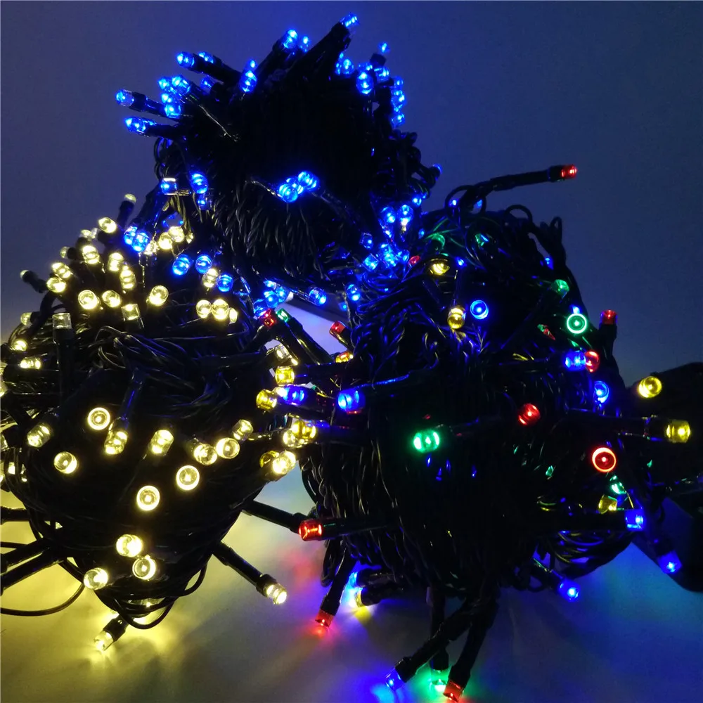 Солнечная Рождественские Огни 4.8 М-22 М LED Фея Свет Шнура для Открытых Садов Дома