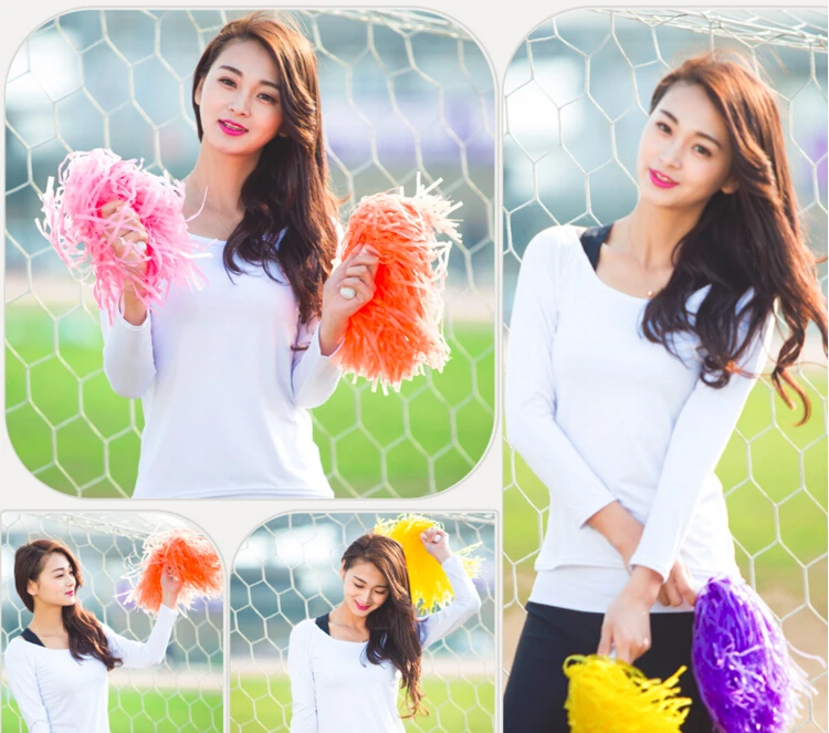 Бесплатная доставка 1 шт. фиолетовые принадлежности для Черлидинга мяч цветы из