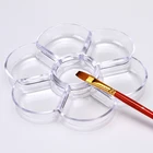 Цветочная слива, прямоугольная прозрачная палитра, смешивание цветов, палитра, лоток для акварели, гуашь, акриловая краска для фотографий