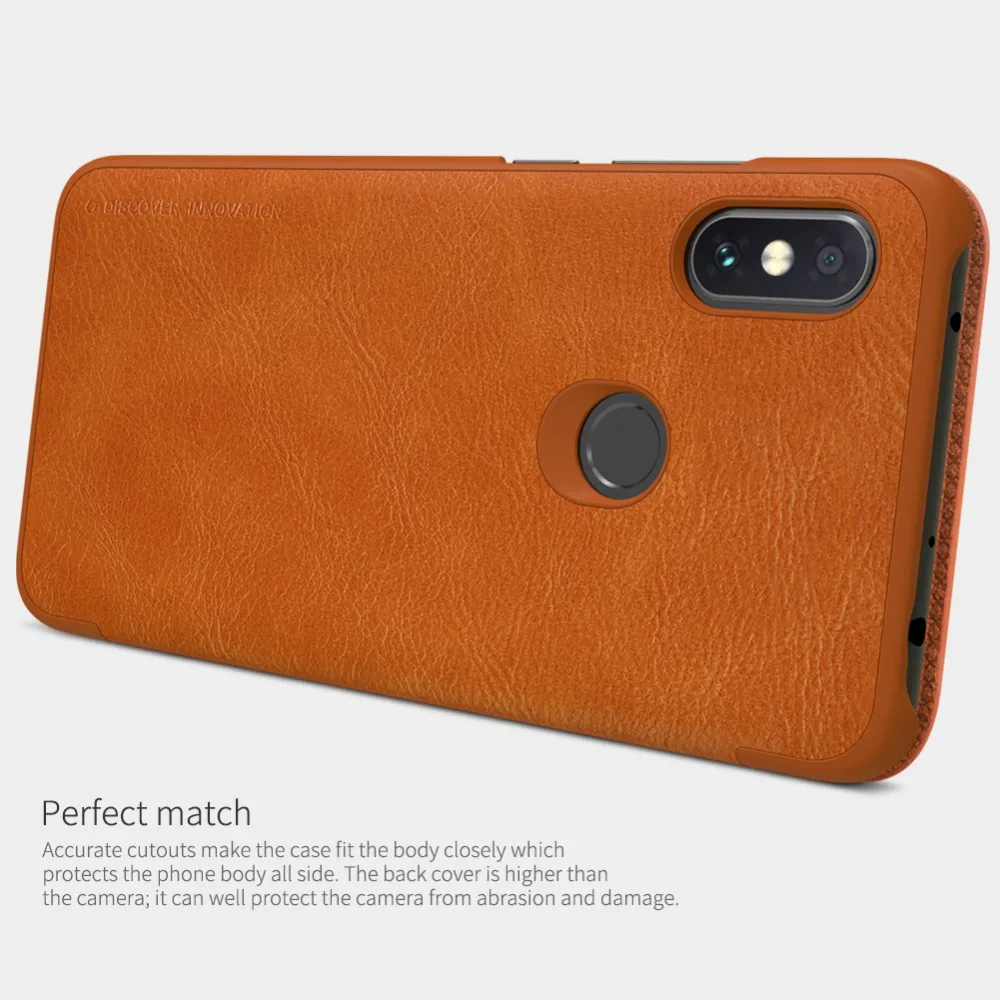 Nillkin Xiaomi Redmi Note 7 6 Pro Qin Флип кожаный чехол роскошный Слот для карт чехол для телефона для Redmi Note 7 6 Pro Nilkin задняя крышка