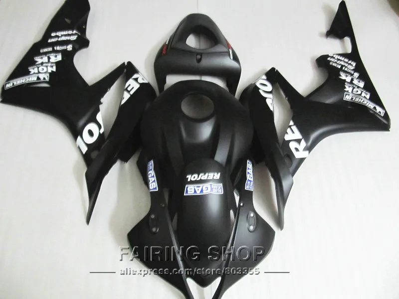 Черный репсол для комплекта обтекателей HONDA CBR600RR 2007 2008 cbr 600rr 07 08 (матовый)