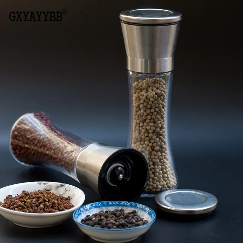 Мельница для перца из нержавеющей стали gxyaybb 304 ручная мельница специй бобы