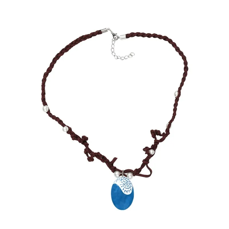 Moana Necklace Only Комплект костюмов принцессы с necklace ем для маленьких девочек, Vaiana Adventure cosplay, нарядный наряд для костюмированной вечеринки, детская праздничная одежда - Цвет: Moana Necklace Only