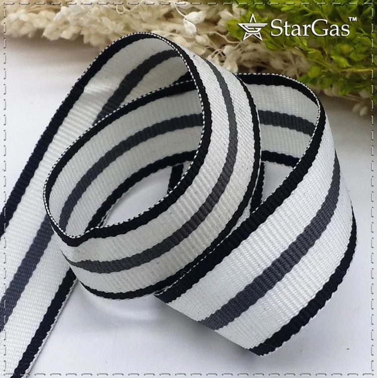 Hot sale 20MM 3/4&quot Black White Stripe Ribbon belt DIY Handmade Sewing Clothing Decorative Supplementary material (1meter/lot ) | Дом и сад