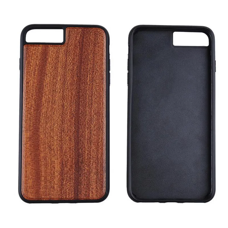 LANCHE Для iPhone 6 s Плюс 5 5S SE 7 дело Роскошные Изначально Bamboo Cherry Груша Орех Деревянный +