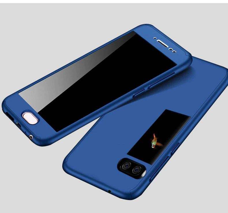 Новые для Meizu Pro 7 Plus 5 "360 градусов защитный жесткий чехол телефона из