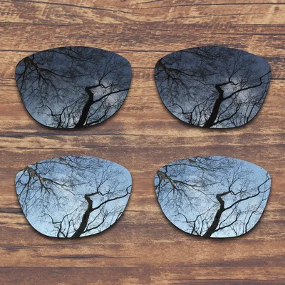 ToughAsNails поляризованные Сменные линзы для солнцезащитных очков Оукли Frogskins-несколько вариантов - Цвет линз: Black and Silver