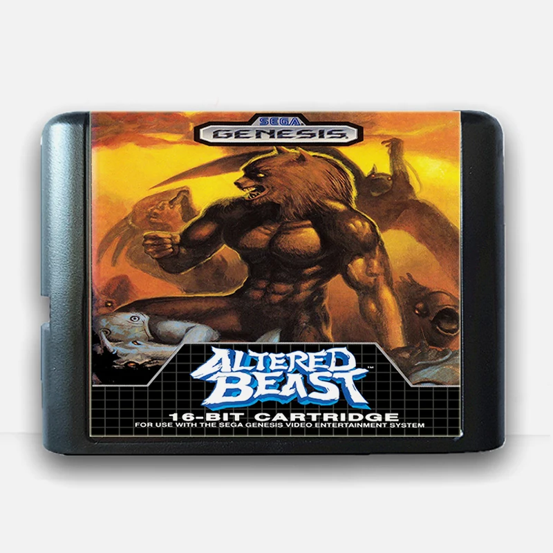 

Игровая карта с изображением зверя Sega MD 16 бит для Mega Drive, игровая консоль Genesis PAL USA JAP
