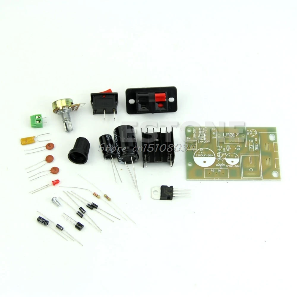AC/DC Вход 5 V-35 V до 1,25 V-30 V Шаг вниз Питание модуль LM317 DIY Kit S08 и Прямая поставка