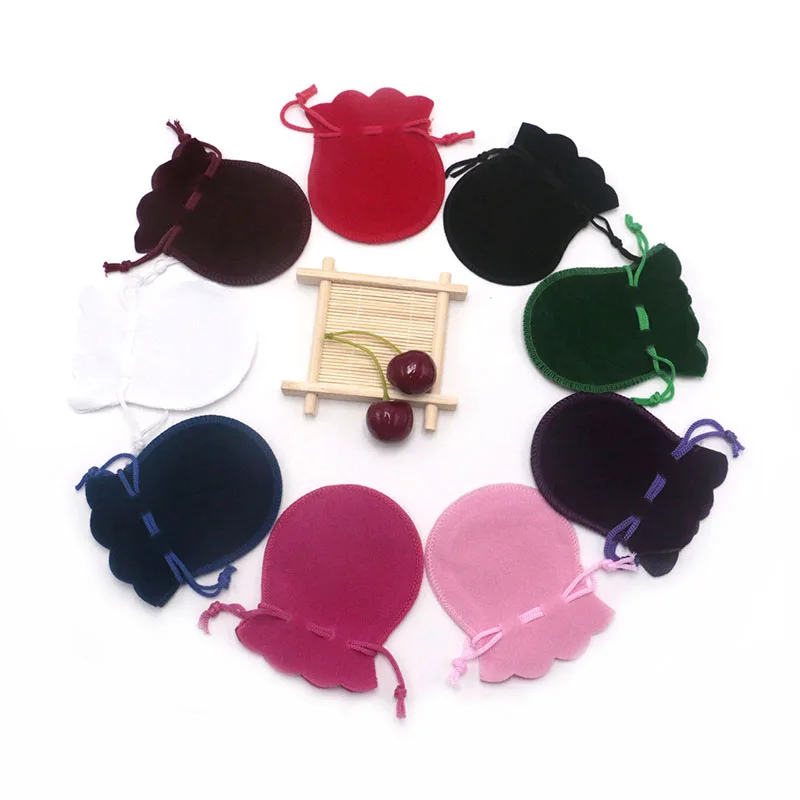 Бархатная сумка для ювелирных изделий оптовая продажа 100 шт./лот 7*9 см тыква