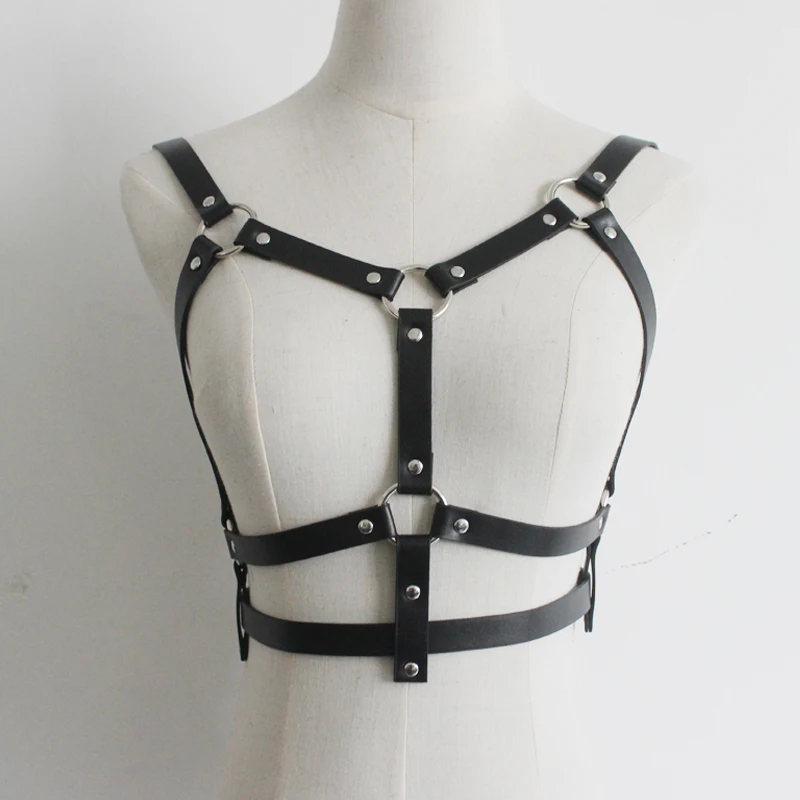 Сексуальные готические подвязки в стиле Харадзюку кожаные бандаж панк модный