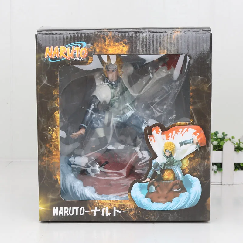 Наруто Shippuden Темный Учиха Итачи Какаши Namikaze Минато Учиха Саске фигурка игрушка аниме модель игрушки наруто-кукла 15-27 см - Цвет: Namikaze box