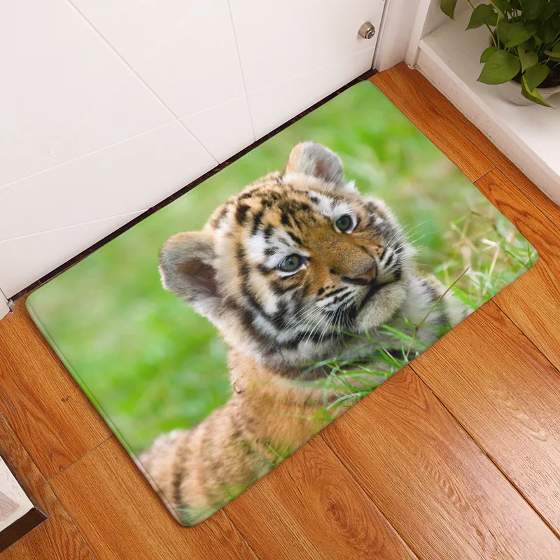Коврики CAMMITEVER Tigers с принтом коврики для ванны мягкой поверхностью защитой от