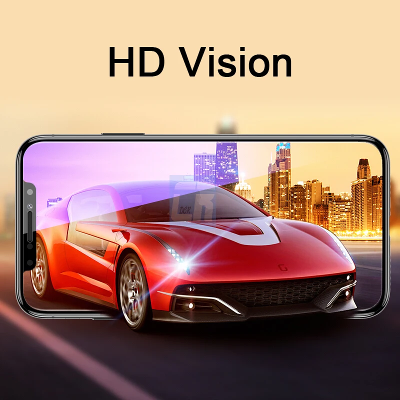DCR 5D (4D улучшенный) Полноэкранный протектор закаленное стекло для iPhone X 8 7 6 6s Plus