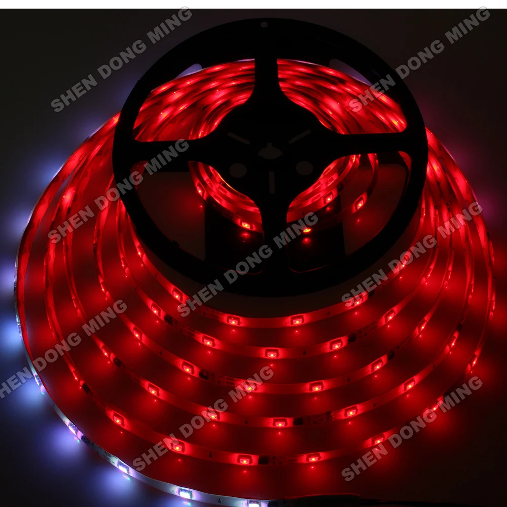 5 м WS2811 Светодиодная лента цифровая суперяркая Водонепроницаемая IP65 5050 RGB 30led 10IC