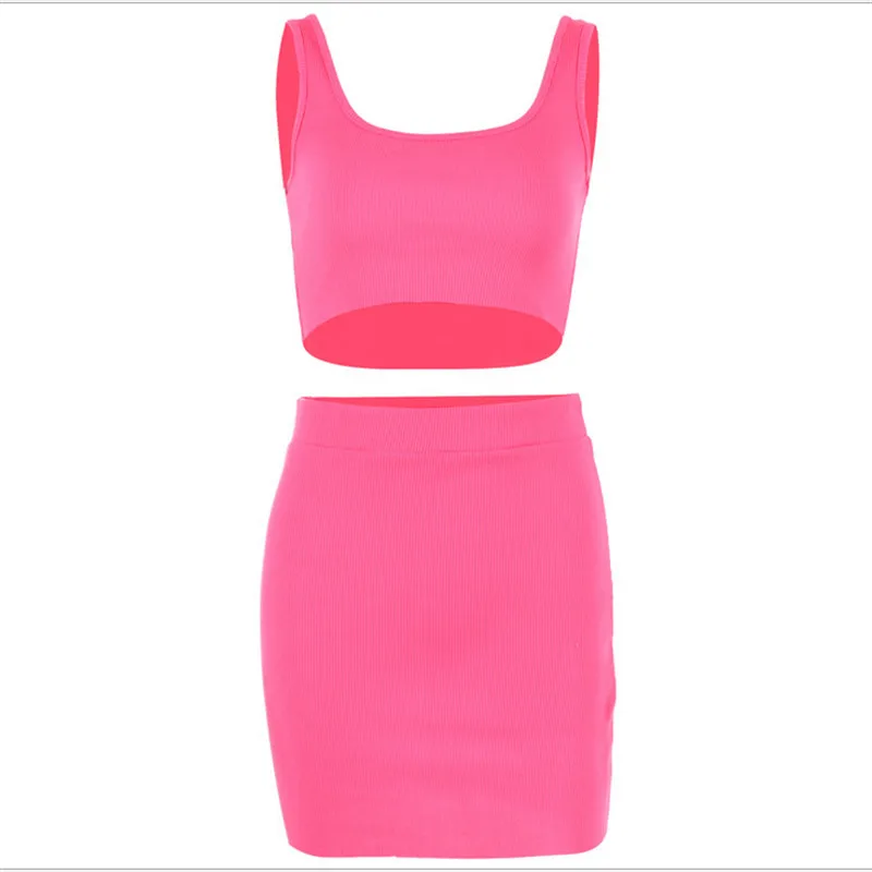 Сексуальный женский комплект из 2 предметов облегающая юбка Повседневная