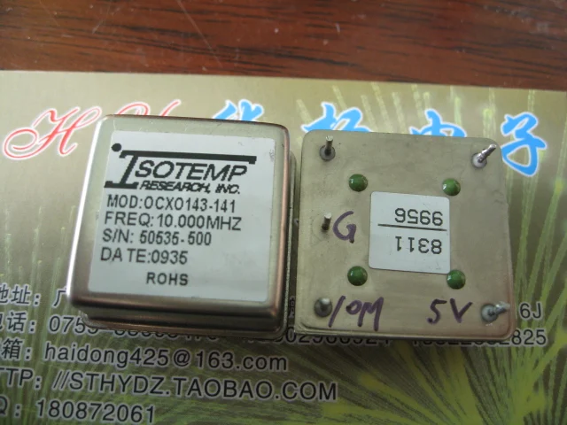 5PCS старая OCXO143 141 10 МГц постоянного Температура Кварцевый резонатор 5V SC вырезать