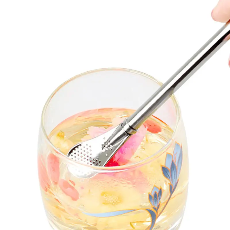 Нержавеющая сталь чай мат соломинки моющийся Чай Тыква многоразовые питьевые