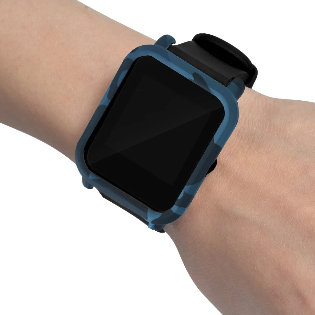 Модный Камуфляжный узор тонкая рамка ПК чехол Защитный для Huami Amazfit Bip Younth Watch
