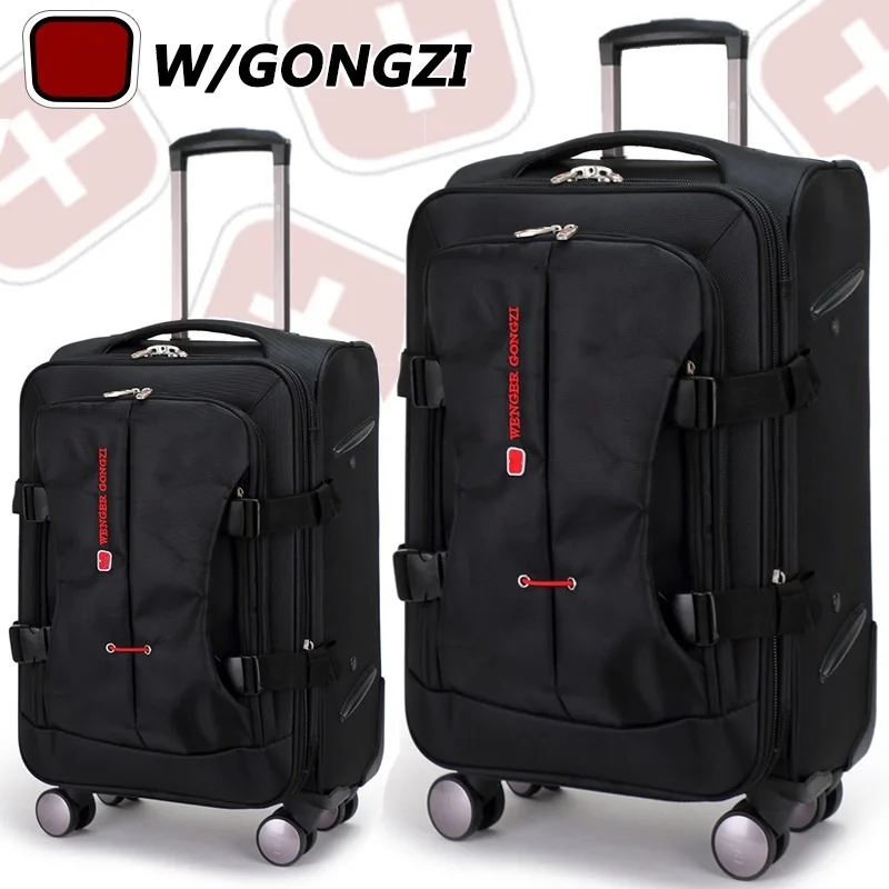 20 24 28 дюймов сумки тележки мужчины дорожные прокатки багаж чемодан|luggage suitcase|rolling
