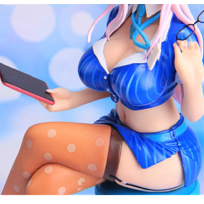 Аниме Соник Герлз Бэнд Гитаристка Суперсонико ОЛ Слушает Музыку Издание PVC Фигурка коллекционная модель игрушка 20 см коробка P231 on.
