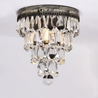 american vintage bedside entranceway balcony wrought iron crystal ceiling light