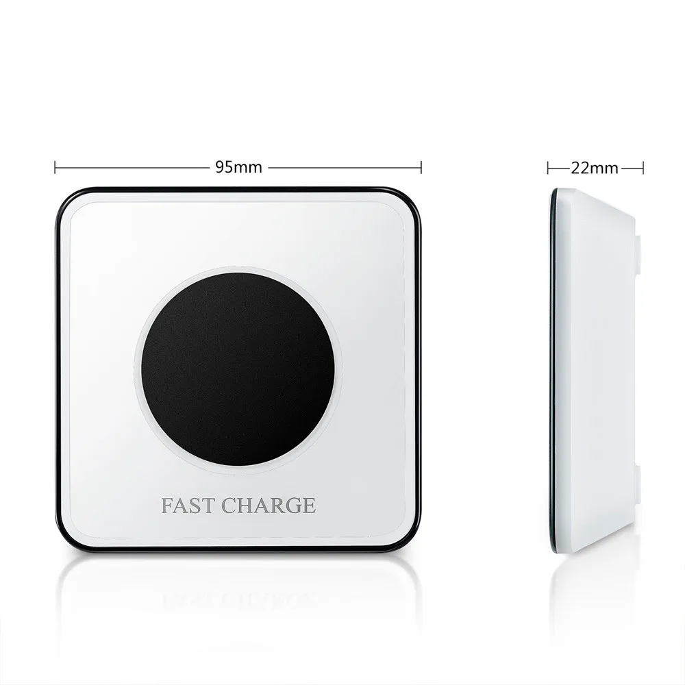EPULA Wireless Charger For iPhone 8 Plus / X Fast Charging Samsung S8 Edge S7 Nexus5 Lumia 1520 Qi | Электроника