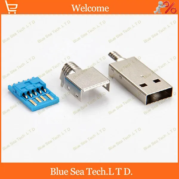 50 комплектов USB 3 0 штекер в 1 гнезда/вилка для кабеля передачи данных флэш-диск