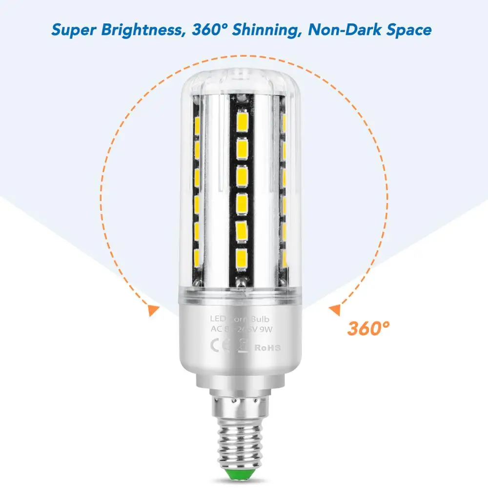 E27 Светодиодная лампа Кукуруза E14 Led 220 V лампочки 5 Вт 7 9 12 15 20 25 высокой мощности