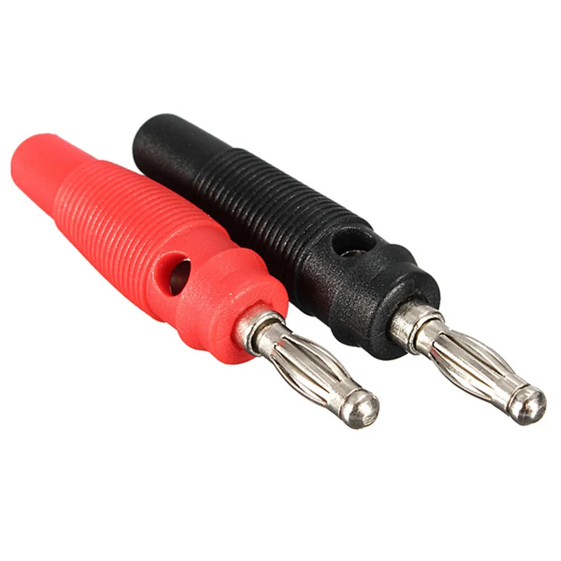 10Pcs/5Set Red&ampBlack Set 4mm Battery Charger Cable Nickel Plated Solderless Banana Plug Jack Audio Connector Durable | Обустройство