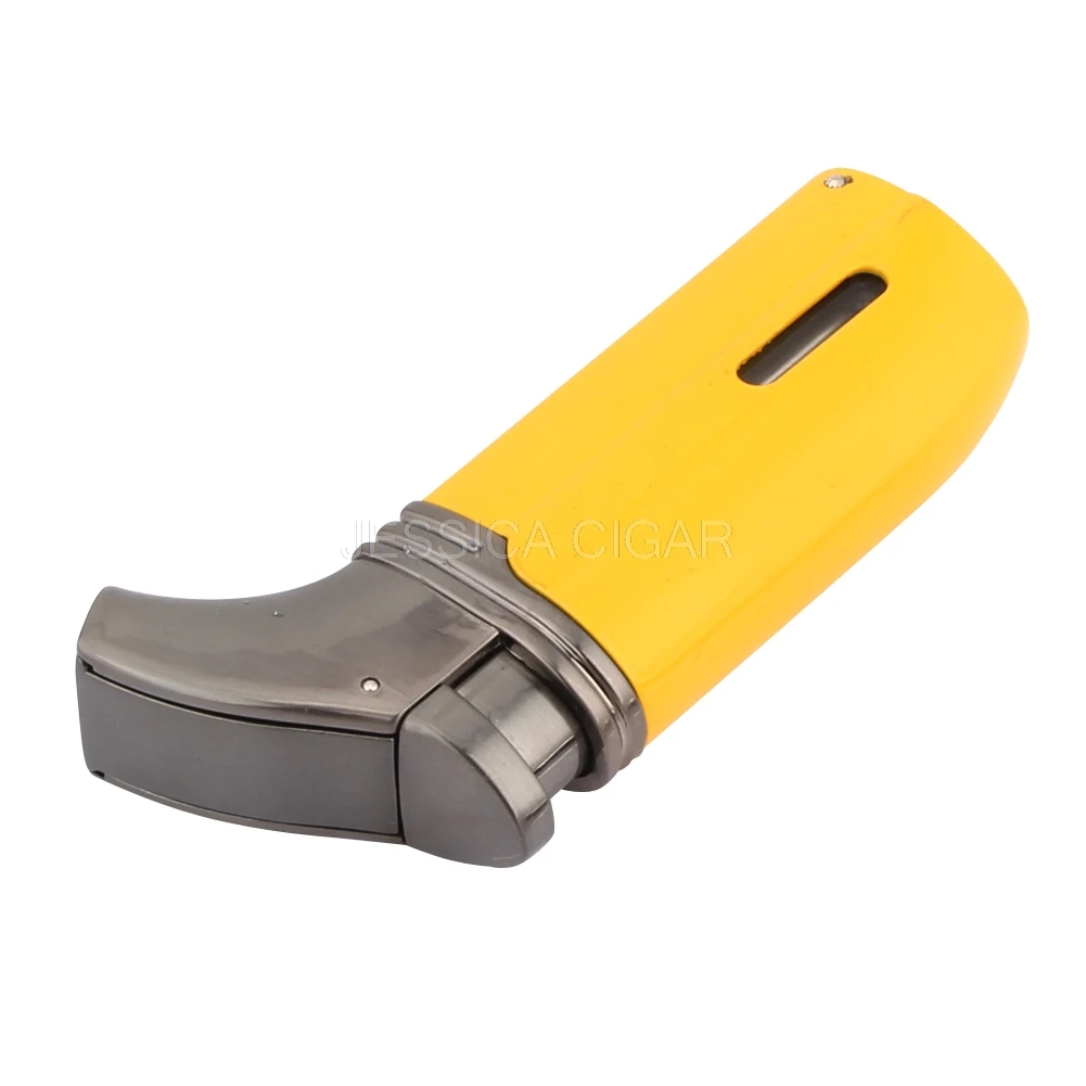 COHIBA инструмент для курения Металл бутан газ зажигалка для сигар 2 фонарь пламя Windprood зажигалки для сигарет со встроенной иглой для сигар