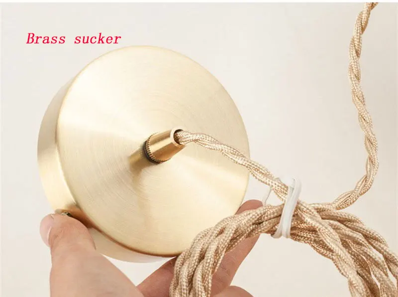 Glass Pendant Light Nordic Pendant Lamp Edison Pendant Light Brass Creative Minimalist E27 Lighting Lampshade For Restaurant