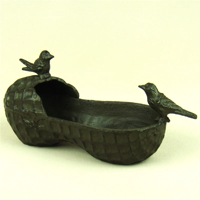 Foundry Iron Peanut Model Storage Box Decorative Metal Bird Lovers Figurine Home Organizer Bin Boutique Gift and Craft Ornament | Дом и сад