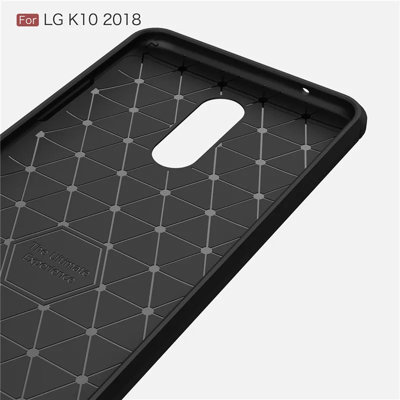 K10 2018 чехол для LG задняя крышка из углеродного волокна роскошный защитный