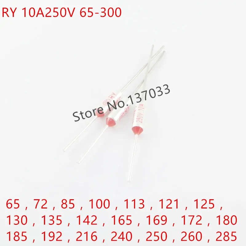 Металлический предохранитель RY 10A250V 65 72 85 95 100 105 113 121 125 130 135 142 165 169 172 180 185 192 216 240 250
