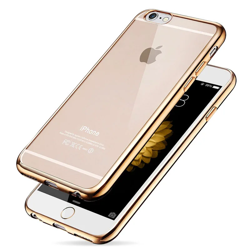 Роскошный силиконовый чехол Yoteen для iphone 6s Plus прозрачный мягкий из ТПУ iPhone SE |