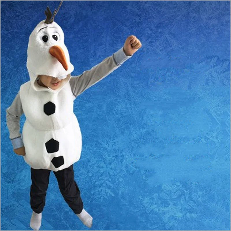 

Child Halloween Olaf Costume for Toddler Kids Cartoon Movie Christmas Snowman Party Dress-up