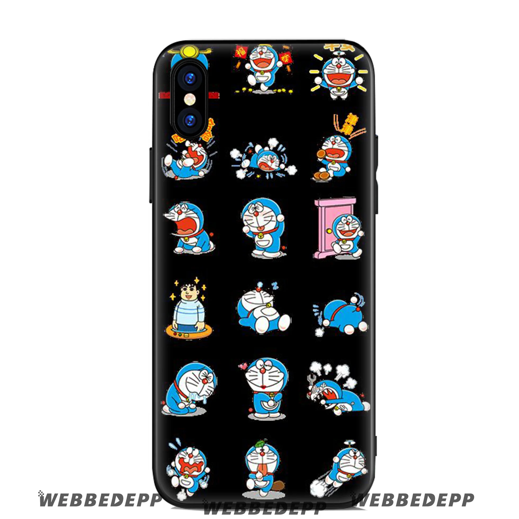 WEBBEDEPP Doraemon мультяшный Мягкий силиконовый чехол для Apple iPhone 11 Pro Xr Xs Max X или 10 8 7 6 6S Plus