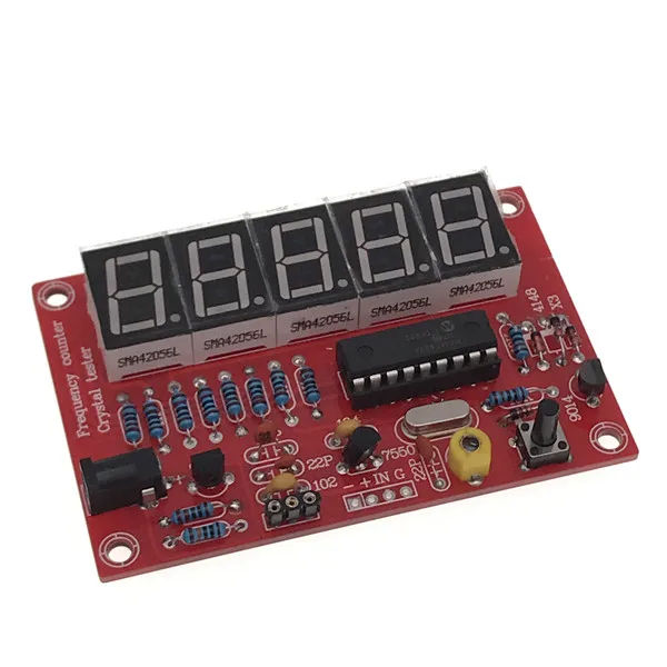 1 Гц-50 МГц счетчик частоты тестер DIY Kit 5 цифр Разрешение измерители частоты frecuencimetro