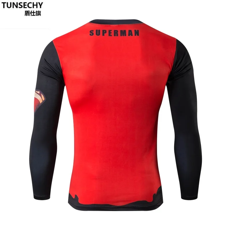 2016 Сжатия рубашка мужчин marvel мстители супергероя футболка фитнес мужчины с